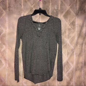American Eagle Lace Up Hooded Sweater